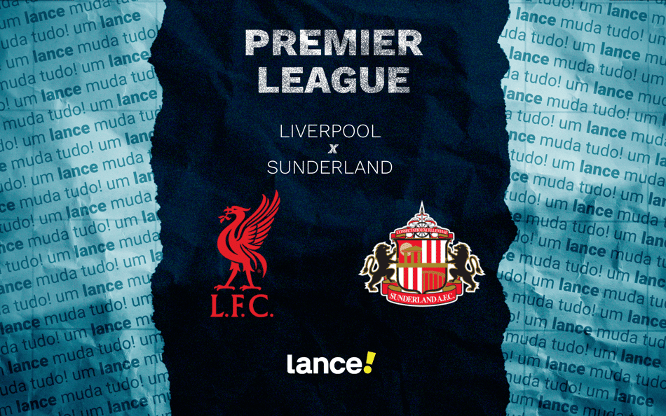 Liverpool x Sunderland: onde assistir ao vivo e prováveis escalações ao jogo pela Premier League
