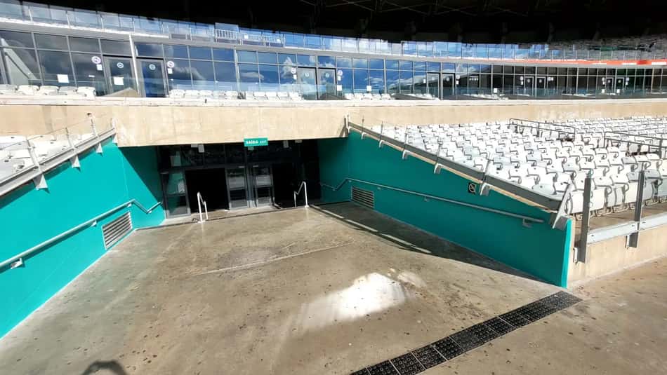 Setor Sicoob no Mineirão, que agora terá a cor turquesa