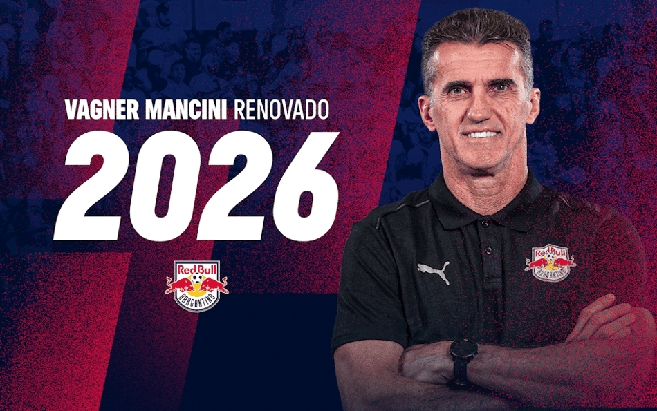Mancini renova com o Massa Bruta até o final do ano que vem. (Foto: Divulgação/ Red Bull Bragantino)