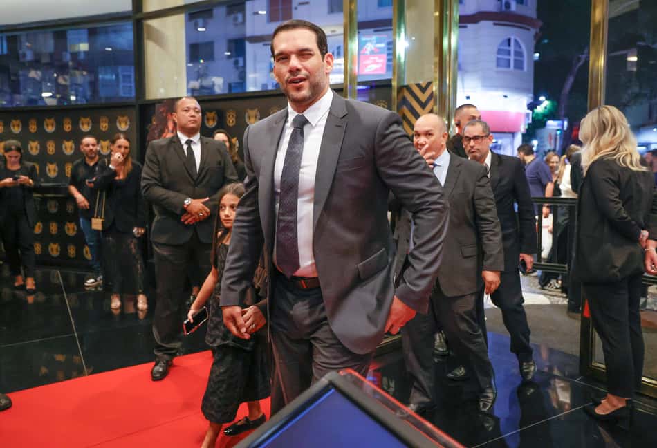 Presidente da CBF, Samir Xaud, durante Prêmio Brasileirão