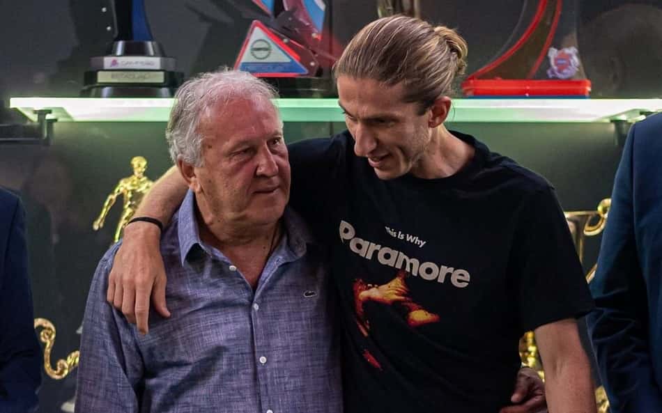 Zico aposta em renovação de Filipe Luís e revela bronca no treinador do Flamengo