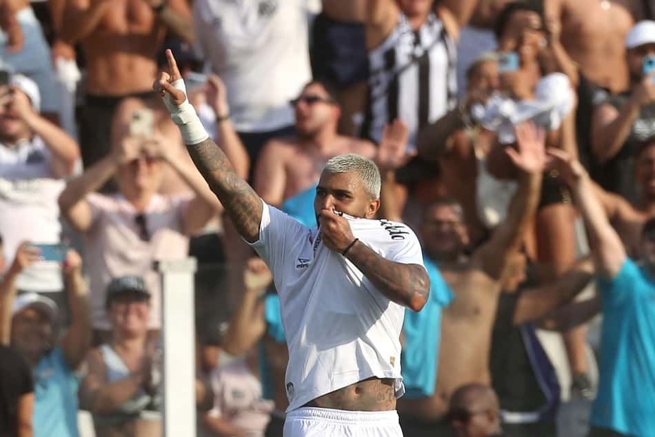 Gabigol marcou em seu retorno ao Santos (Foto: Guilherme Dionizio/Código19/Gazeta Press)