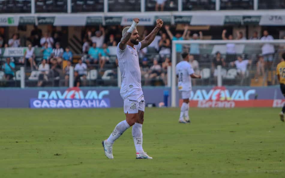 Gabriel Barbosa retornou ao Santos depois de sete anos para a terceira passagem. (Foto: FLÁVIO HOPP/Gazeta Press)