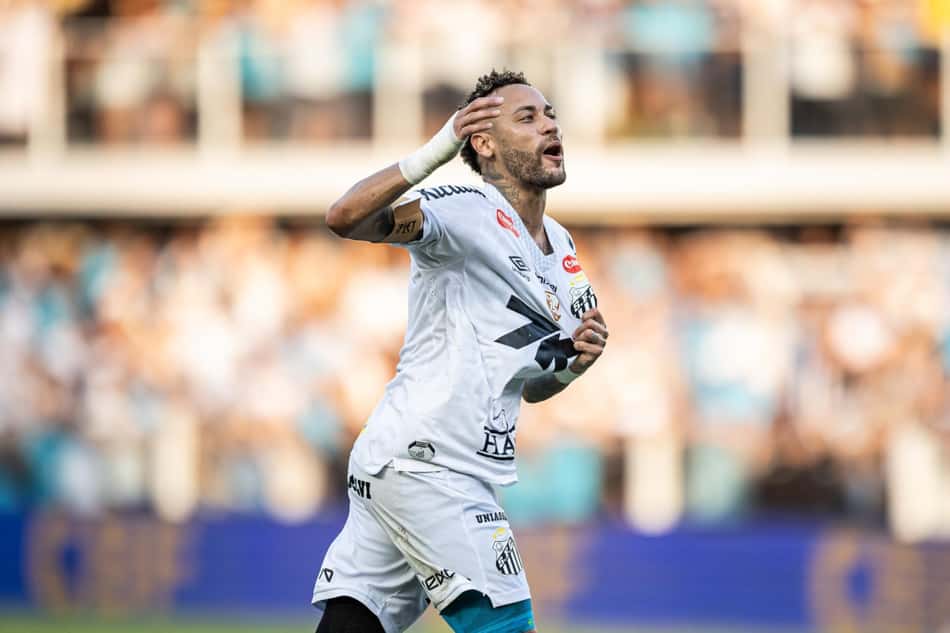 Neymar renovou contrato com o Santos até o final do ano. (Foto:  JHONY INACIO/AGENCIA ENQUADRAR)