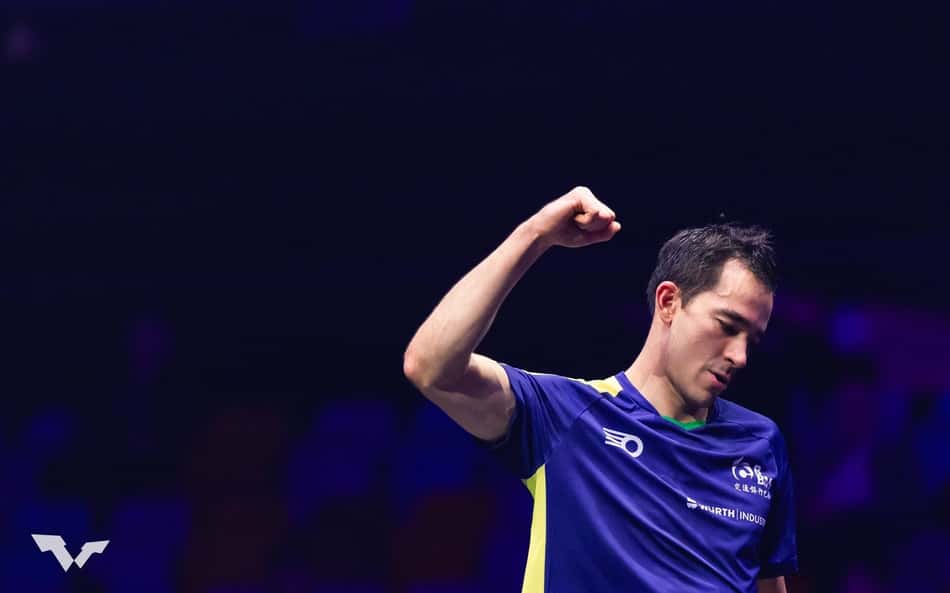 Hugo Calderano no WTT Champions de Frankfurt 2025 (Foto: World Table Tennis)