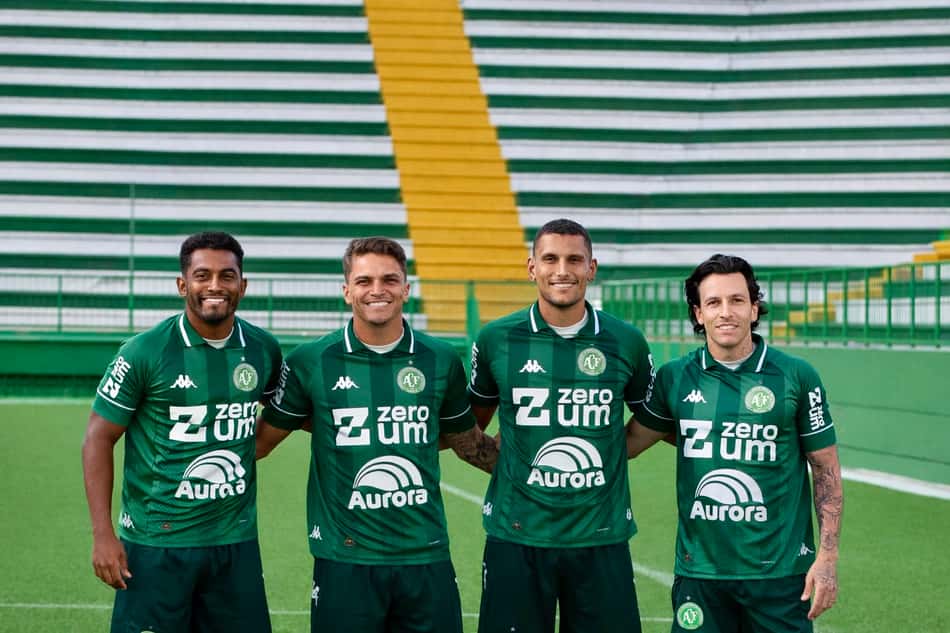 Marcos Vinícius, João Vitor, Higor Meritão e Jean Carlos (Foto: Divulgação/ Chapecoense)
