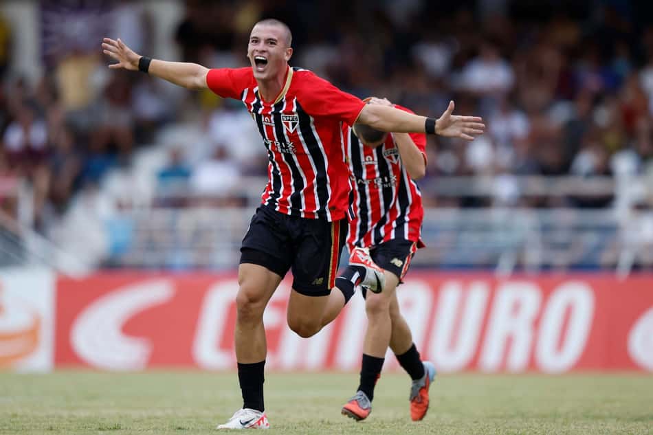 Matheus Menezes marcou dois gols para o São Paulo (Foto: Miguel Schincariol/São Paulo FC)