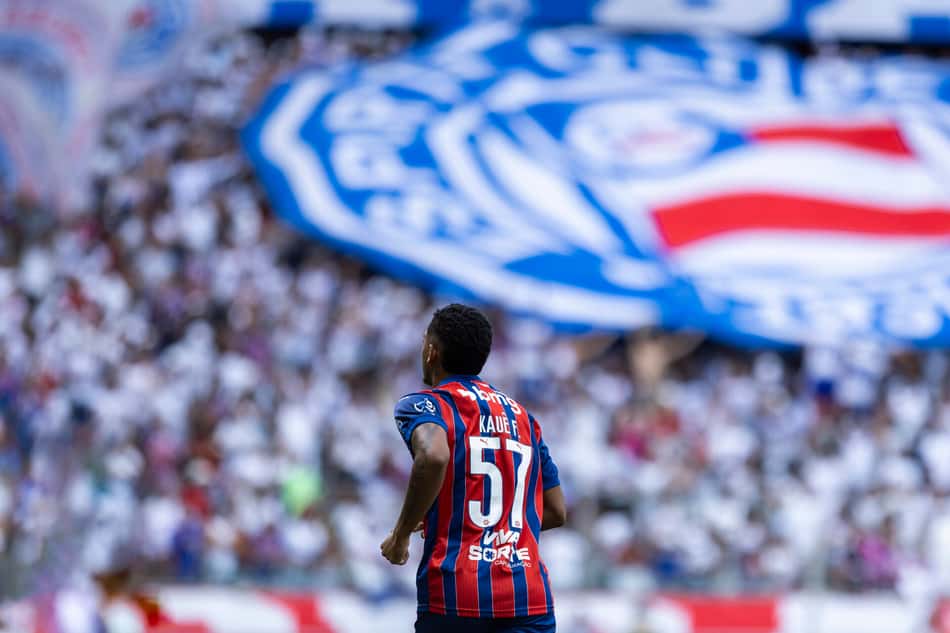 Kauê Furquim em ação na Arena Fonte Nova (Foto: Rafael Rodrigues / EC Bahia)