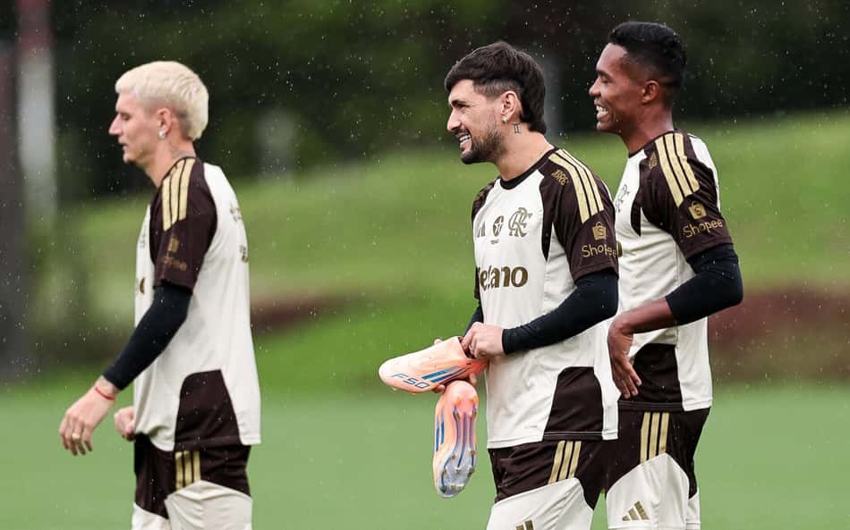 Arrascaeta durante treino do Flamengo (Foto: Gilvan de Souza/Flamengo)
