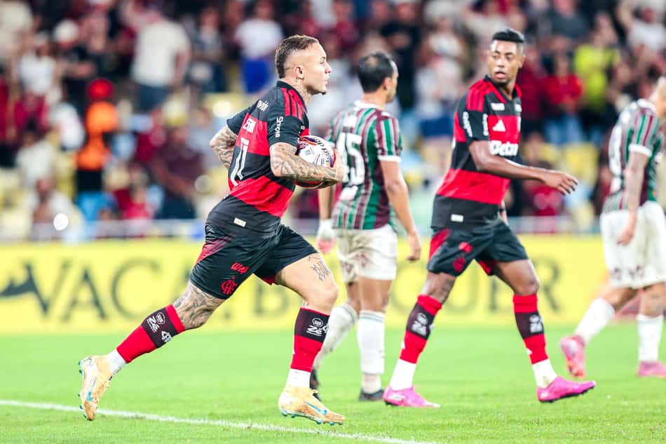 Everton Cebolinha fez o gol do Flamengo no clássico (Foto: Gilvan de Souza/Flamengo)