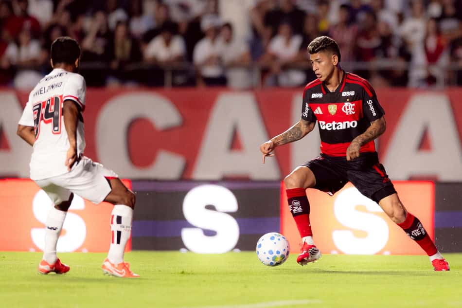 Carrascal durante São Paulo x Flamengo (Foto: Adriano Fontes/Flamengo)