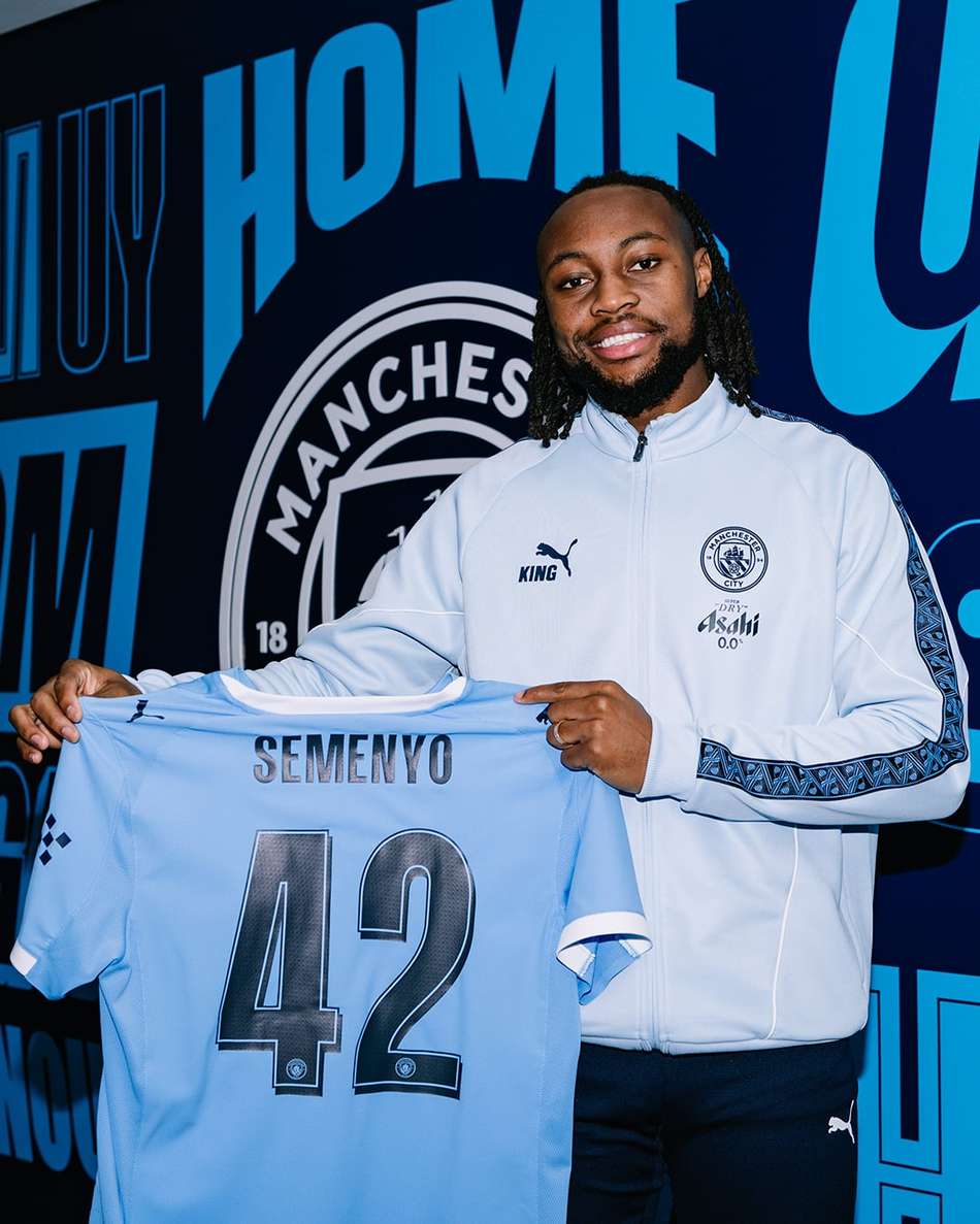 Antoine Semenyo foi anunciado pelo Manchester City (Foto: Divulgação/Manchester City)