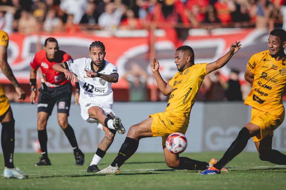 Atlético vence de virada por 3 a 1 o Pouso Alegre (Foto: Pedro Souza / Atlético)