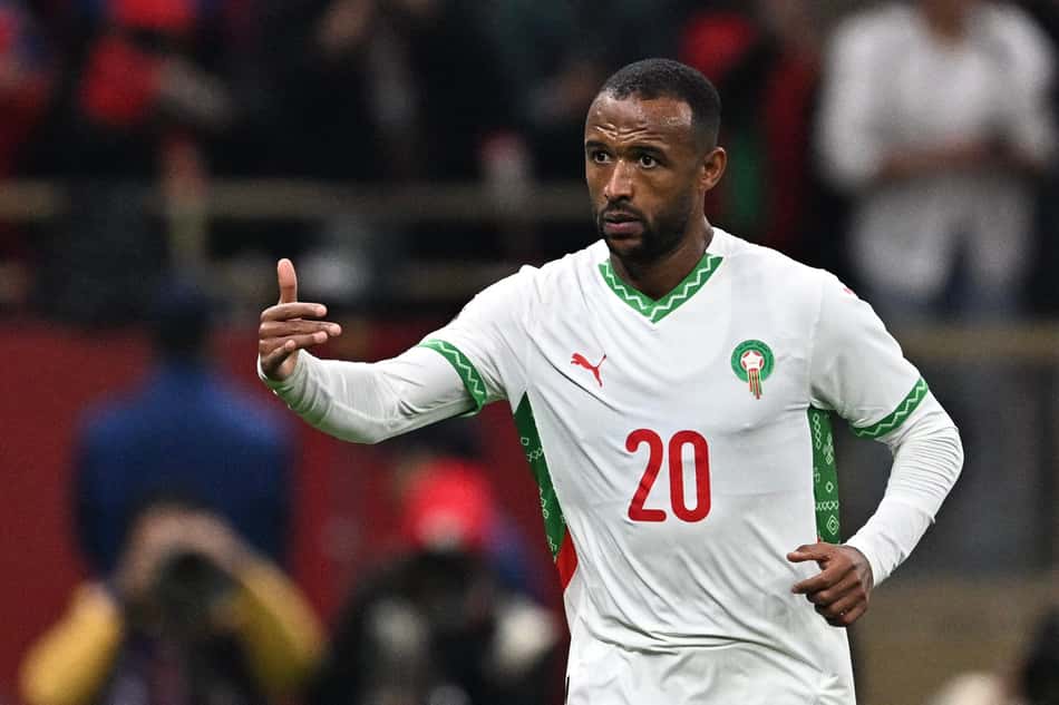 Ayoub El Kaabi por Marrocos (Foto: Gabriel BOUYS/AFP)