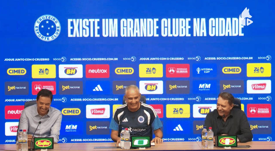 Cruzeiro apresenta Tite (Foto: reprodução / TV Cruzeiro)