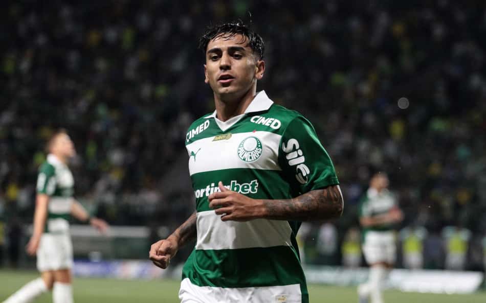 Facundo Torres, durante partida entre Palmeiras e Vitoria
