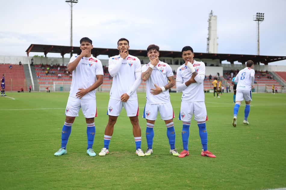 Partida entre Fortaleza e Novorizontino, pela Copinha 2026 (Foto: Agência NaCaraDoGol/Fortaleza EC)