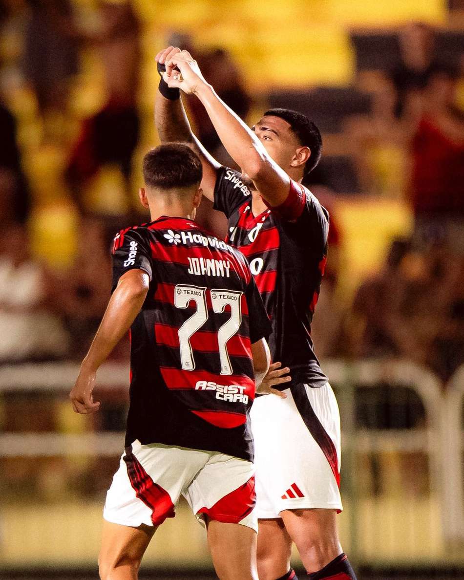 Iago marcou no fim e garantiu empate ao Flamengo (Divulgação/Flamengo)