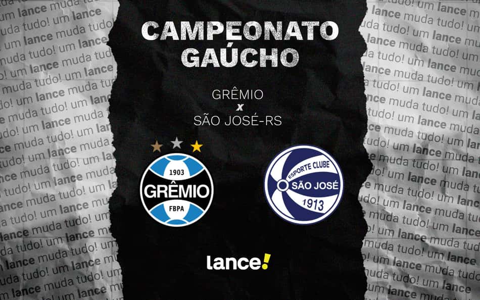 Grêmio x São José-RS: onde assistir ao vivo, horário e escalações do Campeonato Gaúcho 2026