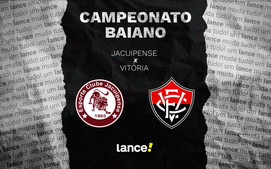 Jacuipense e Vitória se enfrentam na noite desta terça-feira pelo Baianão (Foto: arte / Lance!)