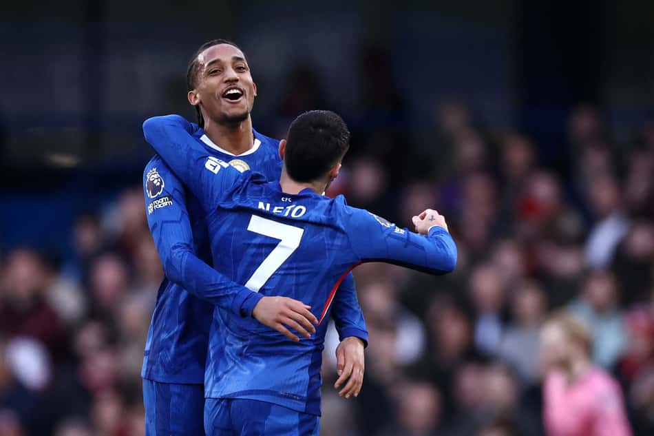 Com gol de João Pedro, o Chelsea venceu o Brentford por 2 a 0, pela Premier League (Foto: Henry NICHOLLS / AFP)