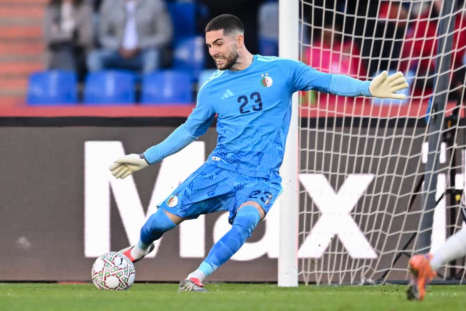 Luca Zidane em ação em Argélia x Nigéria, pela Copa Africana de Nações