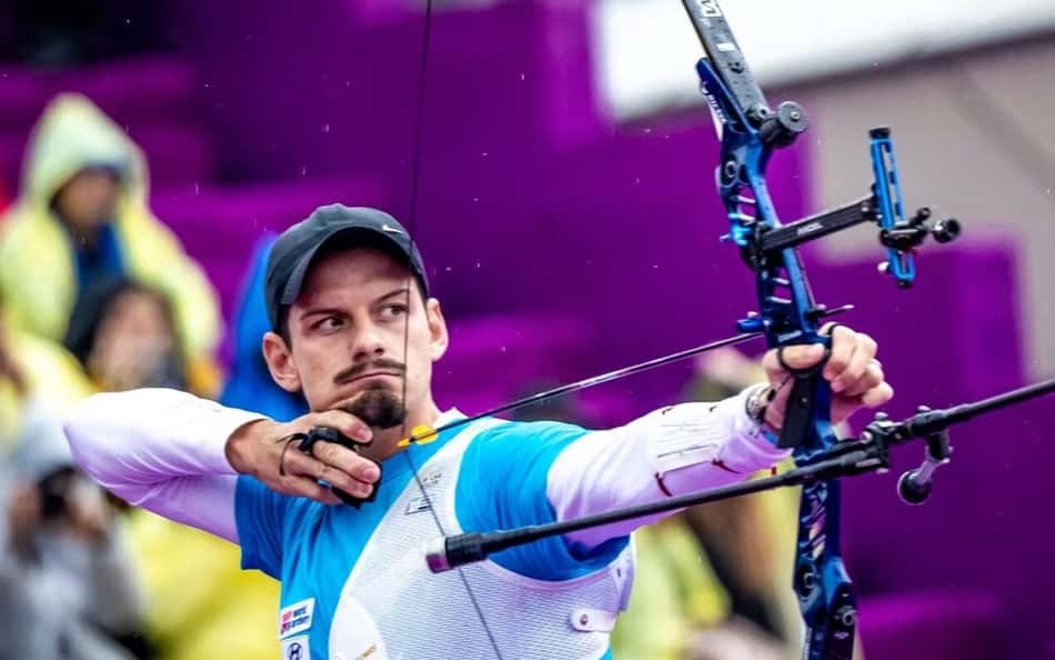 Marcus D'Almeida na Copa do Mundo de Tiro com Arco (Foto: World Archery)