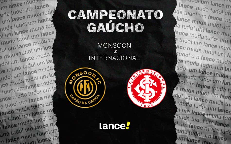 Monsoon x Internacional: onde assistir ao vivo, horário e escalações do Campeonato Gaúcho 2026