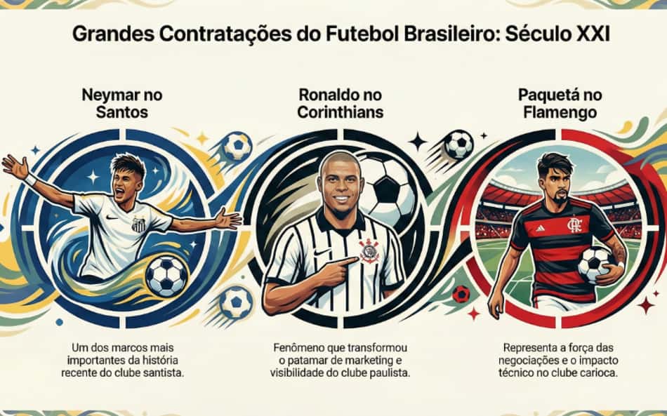 Paquetá, Neymar, Ronaldo… Leitores do L! elegem contratação mais impactante do século