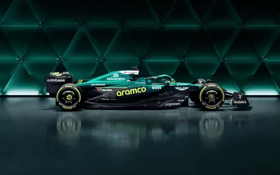 Pintura especial Aston Martin para o GP dos Estados Unidos (Foto: Divulgação/Instagram)