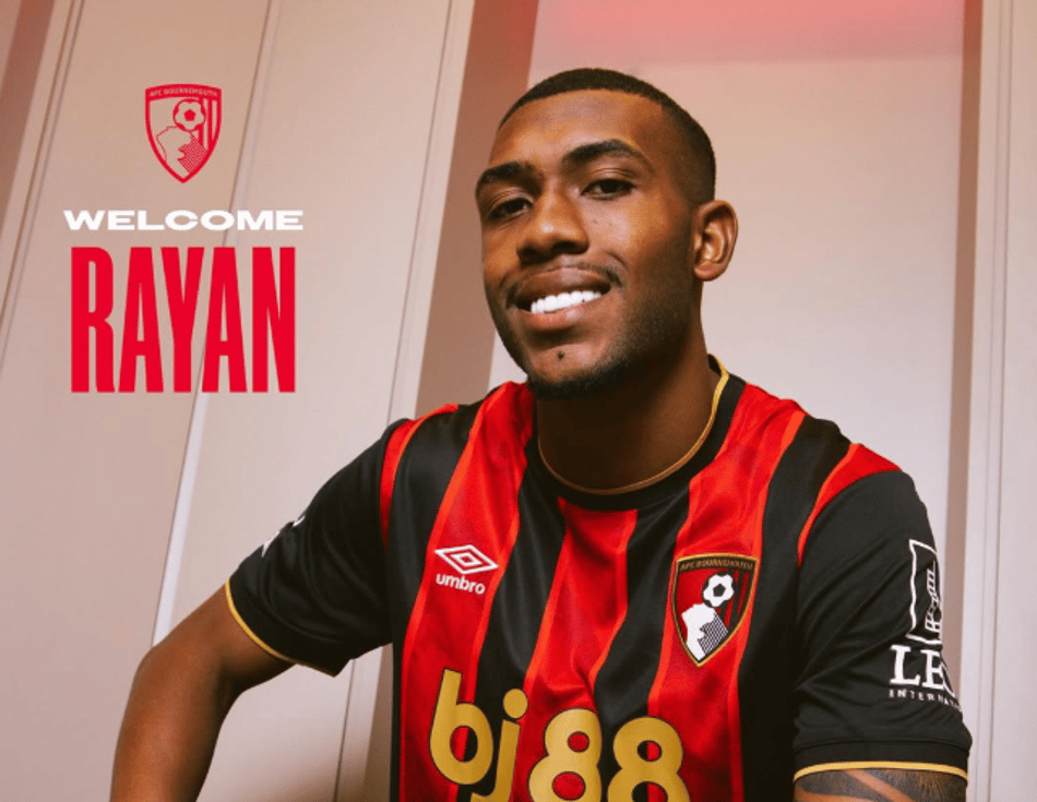 Rayan é apresentada pelo Bournemounth