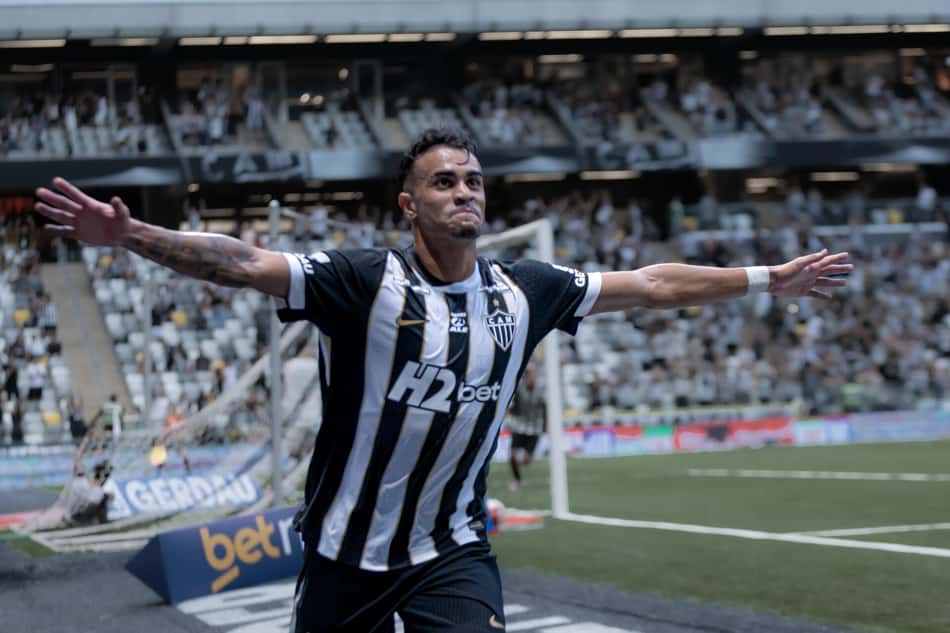 Reinier comemora gol em Atlético-MG x Betim (Foto:  Foto: Luan Martins / Agencia F8 (Foto: Luan Martins/AgÃªncia F8/Gazeta Press)   Agencia F8/Agencia F8)