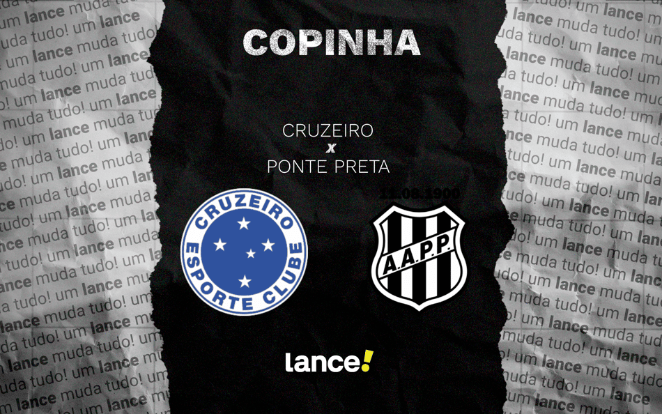 Cruzeiro x Ponte Preta: onde assistir ao vivo ao jogo pela Copinha