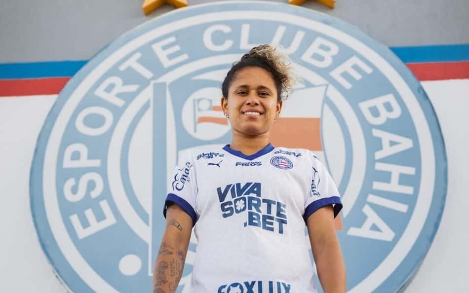 Raquel, novo reforço do Bahia, já está no CT Evaristo de Macedo (Foto: divulgação / EC Bahia)