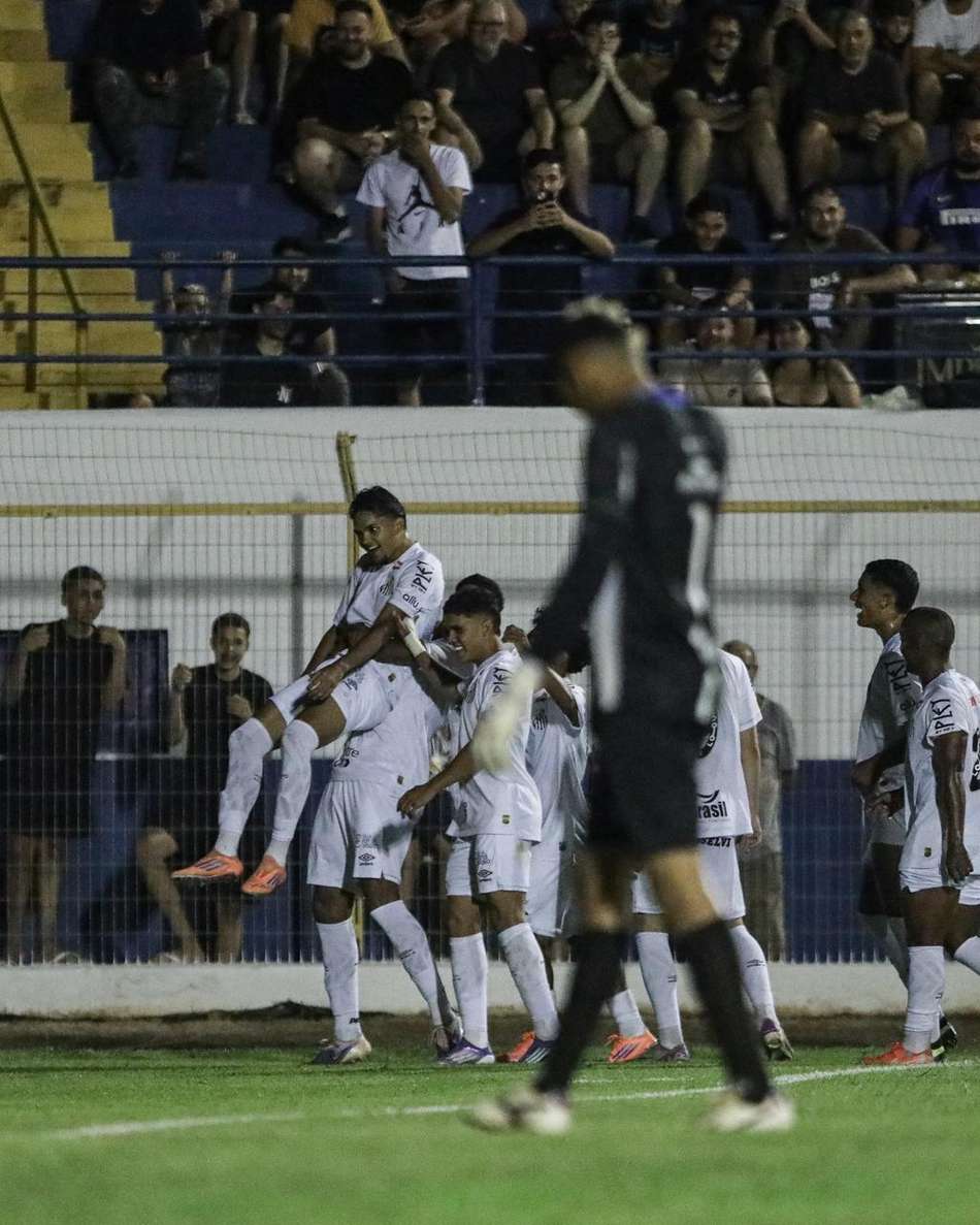 Santos garantiu a classificação para o mata-mata da Copinha ao vencer o União Cacoalense (RO). (Foto: Reinaldo Campos/ Santos FC)