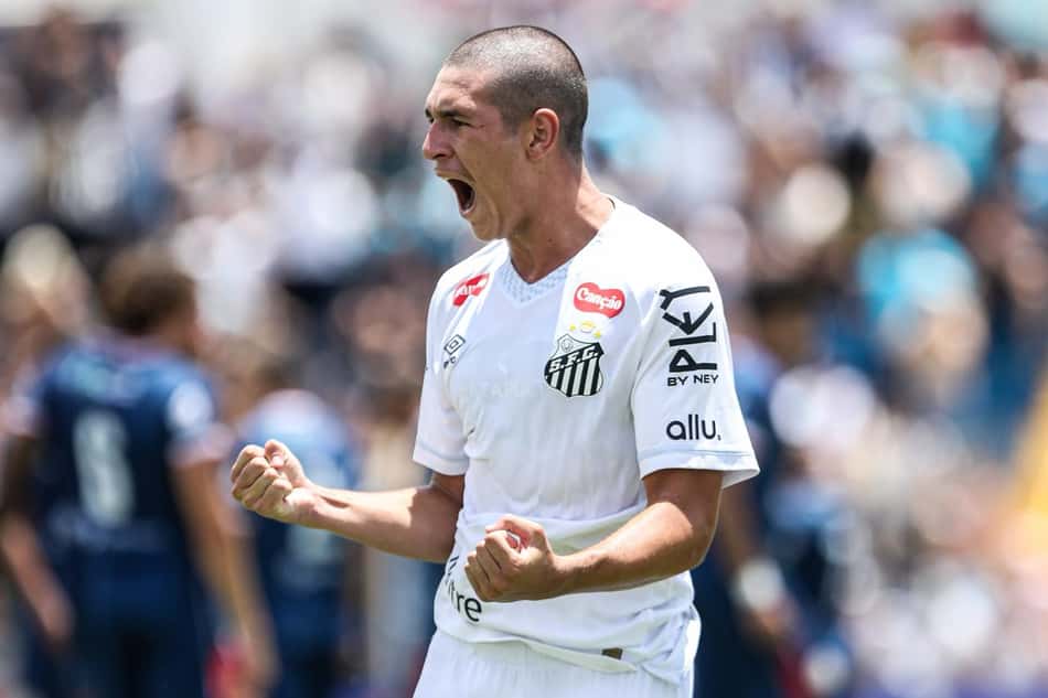 Santos venceu e avançou com 100% de aproveitamento (Foto: Reinaldo Campos/Santos FC)