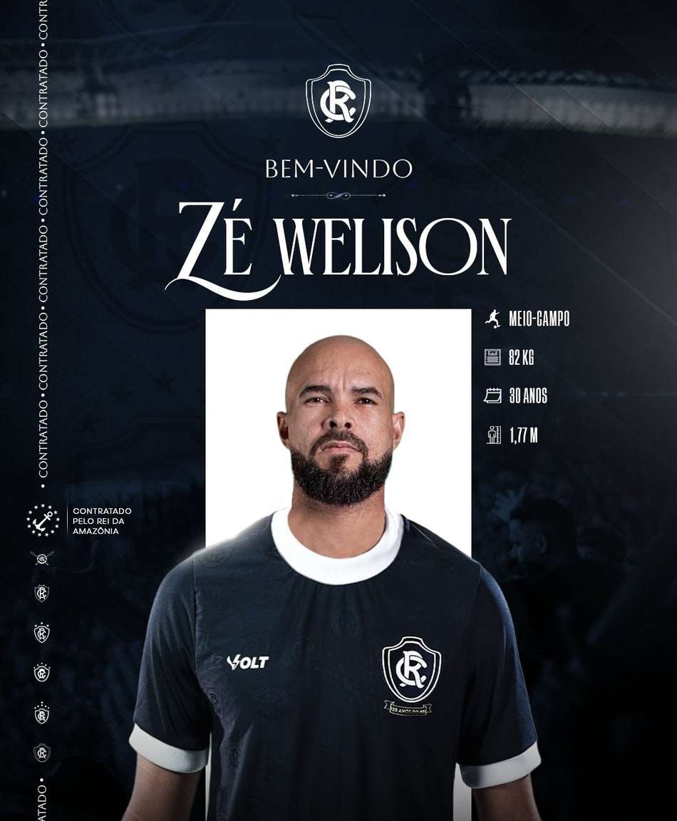 O volante Zé Welison é o novo reforço do Remo (Foto: divulgação/Remo)