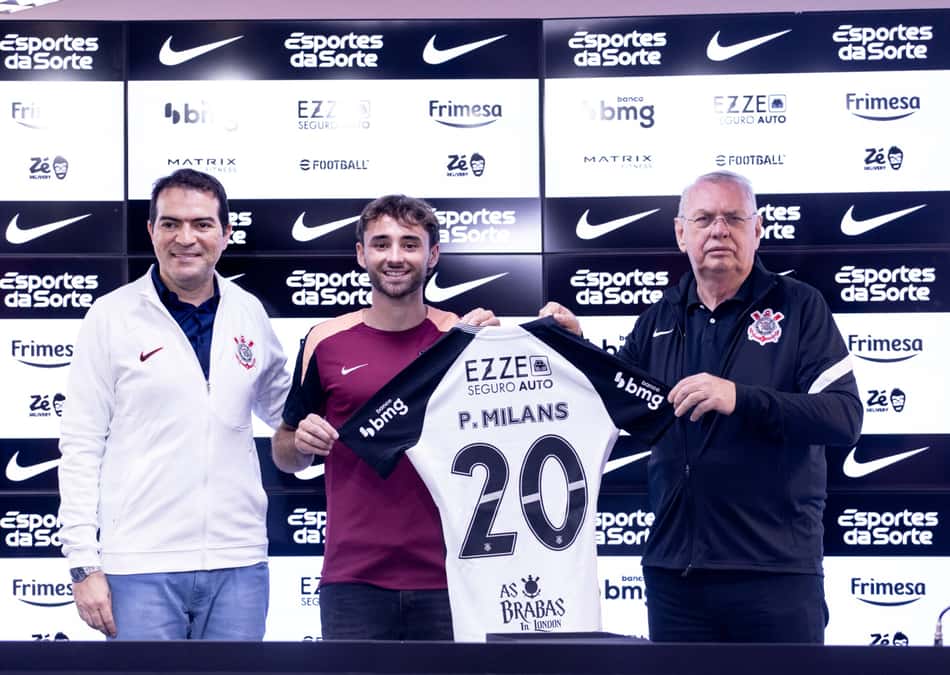 Pedro Milans lateral Corinthians apresentação