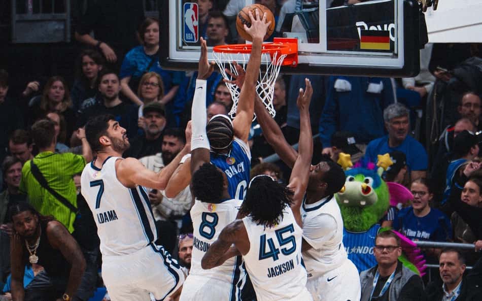 Enterrada de Anthony Black em Magic x Grizzlies na NBA (Foto: Reprodução/X: @OrlandoMagic)