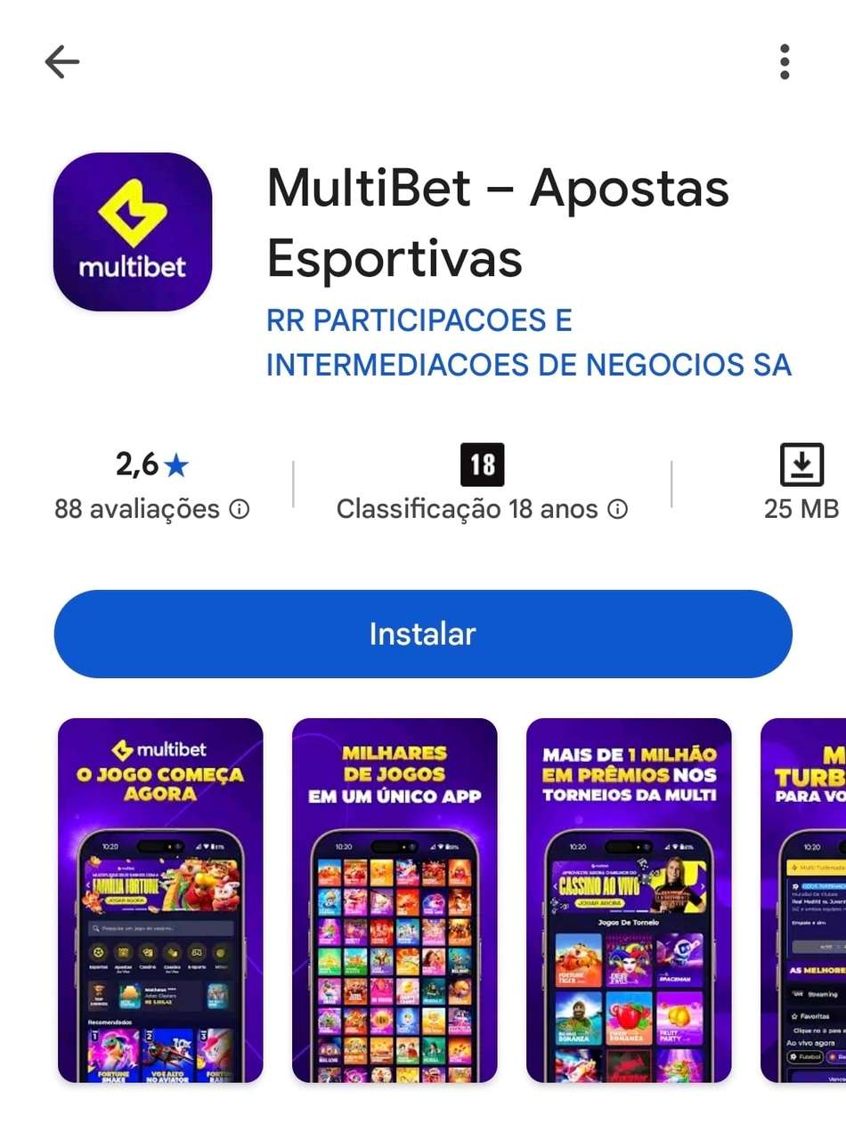 Captura de tela do aplicativo da Multibet Apostas para Android.