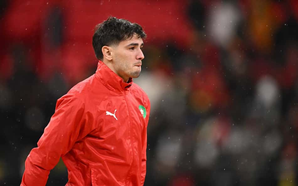 Brahim Diáz se emociona após vice-campeonato de Marrocos na Copa Africana de Nações (Foto: SEBASTIEN BOZON / AFP)