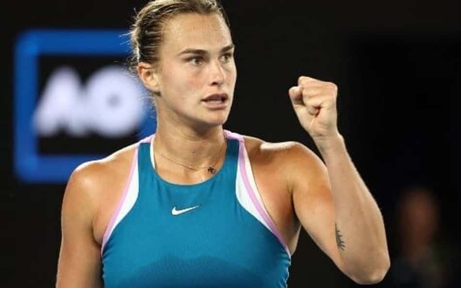 Aryna Sabalenka vibra no Australian Open