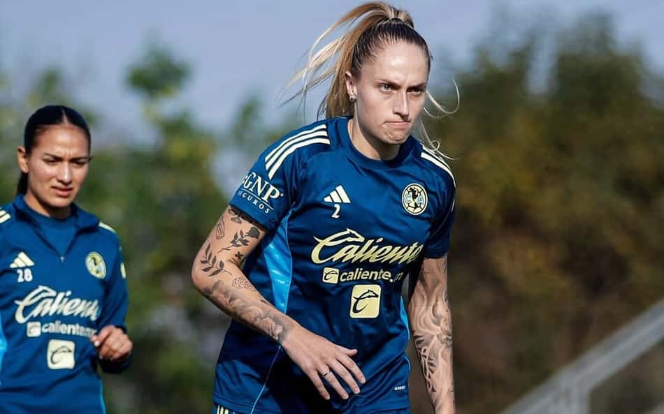 Isa Haas, zagueira do América-MEX. (Foto: América/Divulgação)