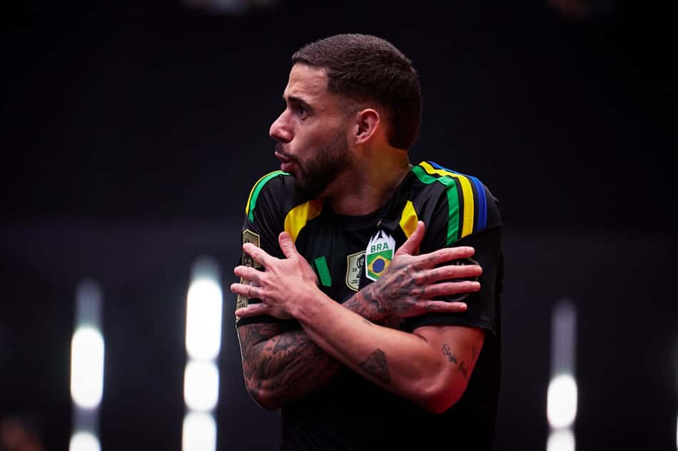 Kelvin Oliveira, jogador do Brasil, na Kings World Cup (Foto: Reprodução)