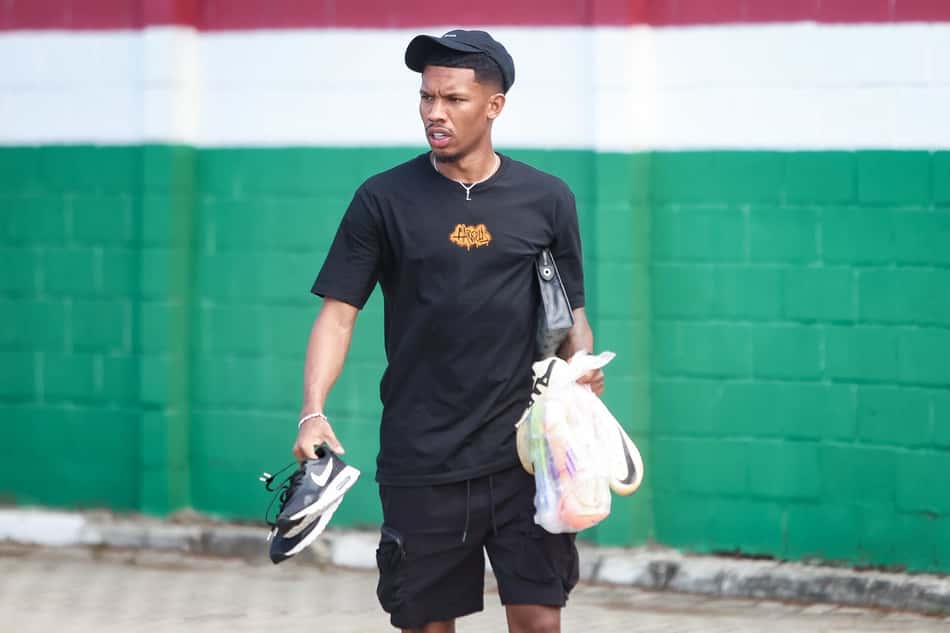 Lelê na reapresentação do Fluminense para 2026 (Foto: Marcelo Gonçalves/FFC)