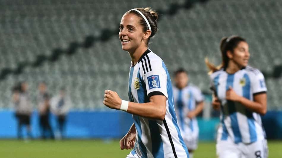 Mariana Larroquette, atacante da Argentina. (Foto: Stefanía León - Prensa AFA)