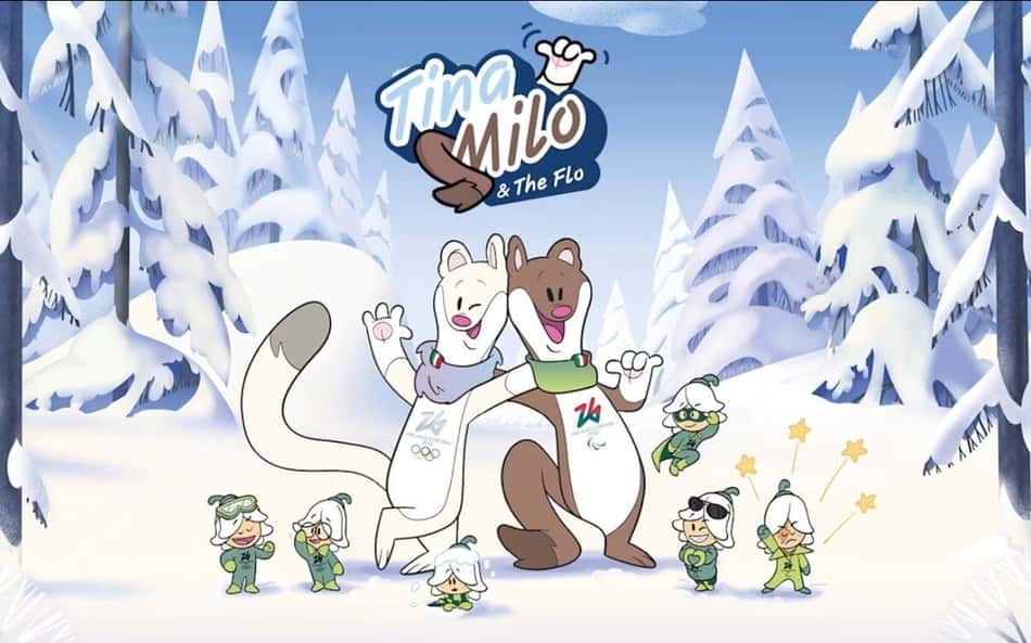 Tina e Milo: história e significado das mascotes de Milão-Cortina 2026