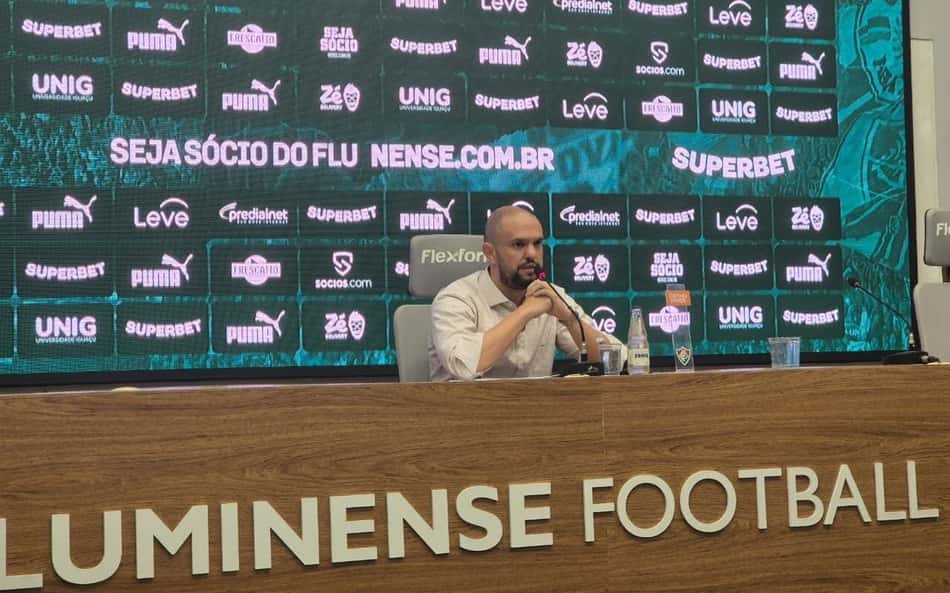 AO VIVO: assista a coletiva de Mattheus Montenegro, presidente do Fluminense