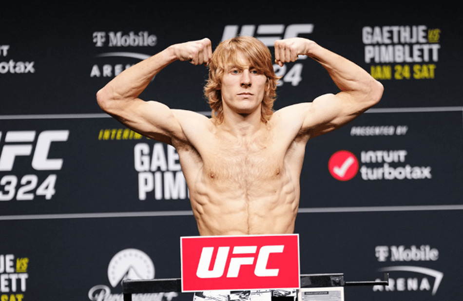 Paddy Pimblett em pesagem do UFC 324 (Foto: Reprodução/Instagram/UFC Brasil)