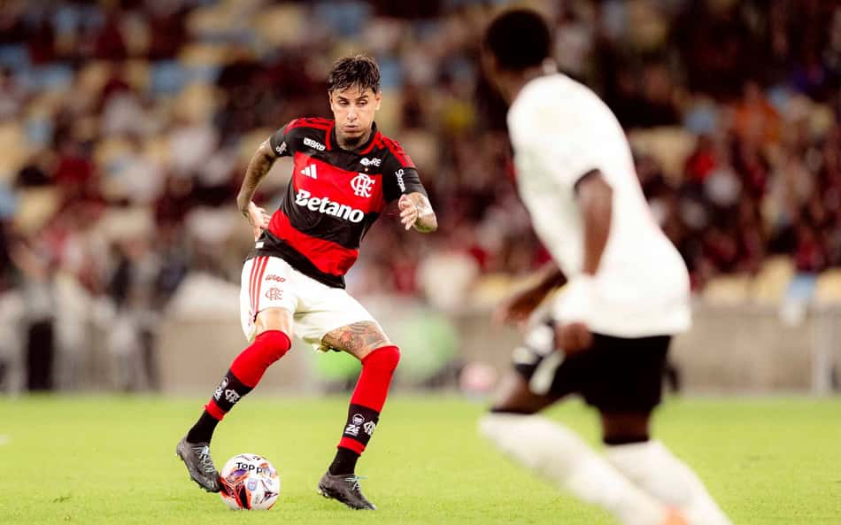 Pulgar durante Flamengo x Vasco (Foto: Adriano Fontes/Flamengo)